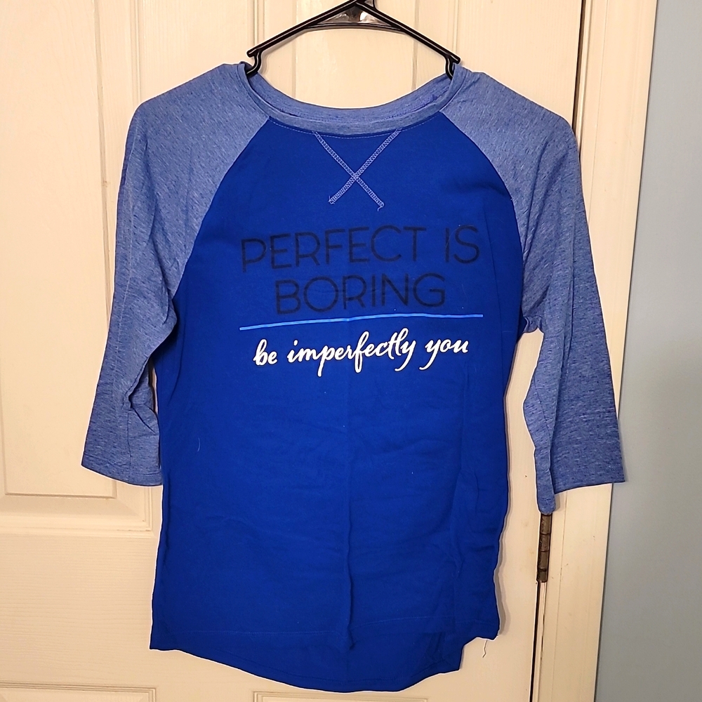 Perfect is Boring Baseball Tee
